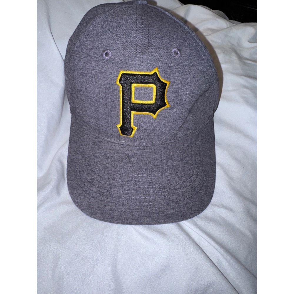 Pittsburgh Pirates Hat Baseball Cap Gray Heathered Cotton Adjustable Strapback